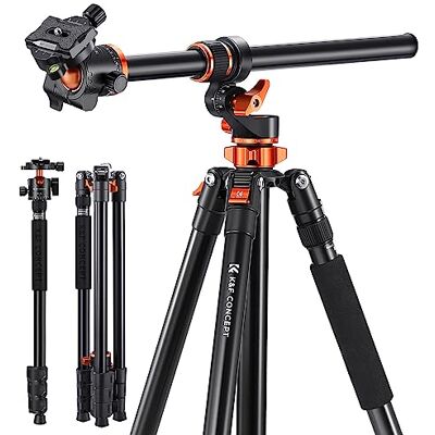 K&F CONCEPT Trépied Appareil Photo,230cm Trépied Vidéo avec Bras Extension,Trepied Monopode Professionnel en Aluminium,Trépied Reflex Pied Caméra 360° Tête Ball et Plaque de Dégagement pour Canon DSLR K&F CONCEPT Trépied Appareil Photo,230cm Trépied Vidéo avec Bras Extension,Trepied Monopode Professionnel en Aluminium,Trépied Reflex Pied Caméra 360° Tête Ball et Plaque de Dégagement pour Canon DSLR