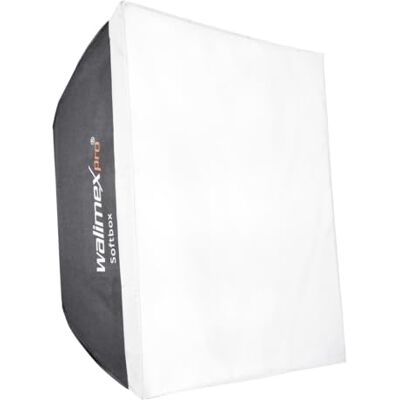 Walimex Pro Softbox II (dimensions 60 x 60 cm, diffuseur avant et intermédiaire) Walimex Pro Softbox II (dimensions 60 x 60 cm, diffuseur avant et intermédiaire)