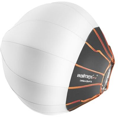 Walimex Pro 360° Ambient Light Softbox 50cm – Diffusorball, Softbox, forme de lumière, 50 cm de diamètre, pliable, speedring, flash, Speedlite, flash de studio, omnidirectionnel, 22462 Walimex Pro 360° Ambient Light Softbox 50cm – Diffusorball, Softbox, forme de lumière, 50 cm de diamètre, pliable, speedring, flash, Speedlite, flash de studio, omnidirectionnel, 22462
