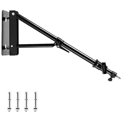 Selens Meking Bras mural avec base triangulaire, longueur maximale 130 cm, support réglable pour appareil photo jusqu'à 1,3 m pour studio photo, flash stroboscopique, anneau lumineux, boîte à lumière, Selens Meking Bras mural avec base triangulaire, longueur maximale 130 cm, support réglable pour appareil photo jusqu'à 1,3 m pour studio photo, flash stroboscopique, anneau lumineux, boîte à lumière,