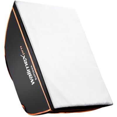 Walimex Pro Softbox Boîte à lumière pour /K 60 x 90 cm Orange Line Walimex Pro Softbox Boîte à lumière pour /K 60 x 90 cm Orange Line