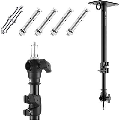 Selens Bras de flèche murale pour photographie 35-55 cm Longueur réglable avec filetage 3/8" 1/4" Adaptateur universel pour lampes vidéo, parapluies, réflecteurs Selens Bras de flèche murale pour photographie 35-55 cm Longueur réglable avec filetage 3/8" 1/4" Adaptateur universel pour lampes vidéo, parapluies, réflecteurs