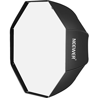 NEEWER Parapluie Octogonal 120 Cm Softbox Avec Sac de Transport Pour La Photographie de Portrait Ou de Produit, Convient Pour Canon Nikon Sony Speedlite, Flash Studio (noir) NEEWER Parapluie Octogonal 120 Cm Softbox Avec Sac de Transport Pour La Photographie de Portrait Ou de Produit, Convient Pour Canon Nikon Sony Speedlite, Flash Studio (noir)