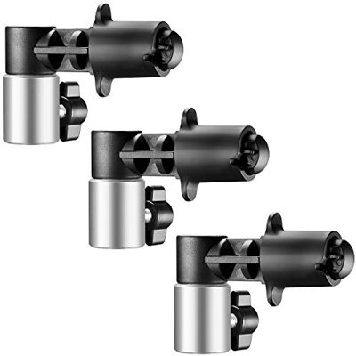 NEEWER Lot de 3 supports de réflecteur pour toile de fond, support de réflecteur robuste en alliage d'aluminium, support de positionnement pour support d'éclairage avec goujon de 5/8", RF-NA-2 NEEWER Lot de 3 supports de réflecteur pour toile de fond, support de réflecteur robuste en alliage d'aluminium, support de positionnement pour support d'éclairage avec goujon de 5/8", RF-NA-2