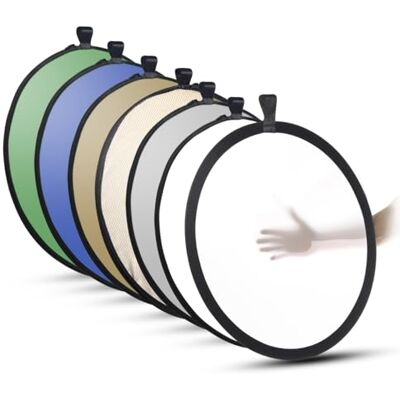 Walimex Pro Walimex Lot de réflecteurs pliables 7 en 1 (107 cm, avec 7 housses différentes) Walimex Pro Walimex Lot de réflecteurs pliables 7 en 1 (107 cm, avec 7 housses différentes)