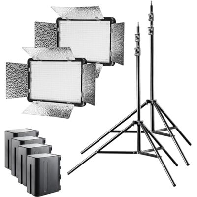 Walimex Pro LED Versalight 500 Daylight Lot de 2 Walimex Pro LED Versalight 500 Daylight Lot de 2