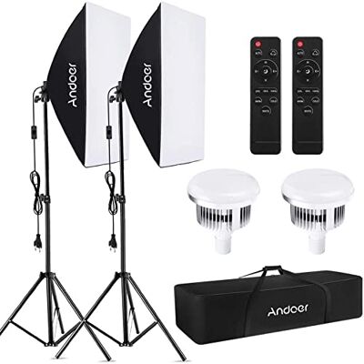 Andoer Studio Photography Softbox Lighting Set (Type 2) Andoer Studio Photography Softbox Lighting Set (Type 2)