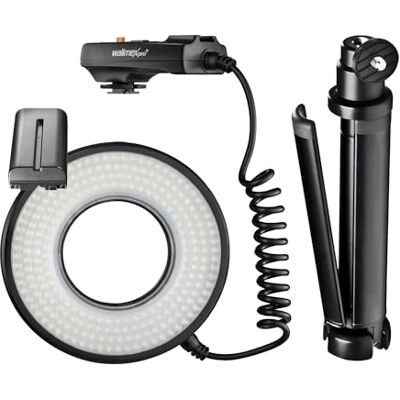 Walimex Pro Macro DSR 232 Anneau lumineux LED avec mini trépied avec rotule Walimex Pro Macro DSR 232 Anneau lumineux LED avec mini trépied avec rotule