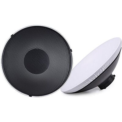 Andoer Diffuseur réflecteur Bowens 40,6 cm + Grille nid d'abeille + Tissu intérieur Blanc Doux pour Studio Photo Bowens Strobe Light Speedlite Andoer Diffuseur réflecteur Bowens 40,6 cm + Grille nid d'abeille + Tissu intérieur Blanc Doux pour Studio Photo Bowens Strobe Light Speedlite
