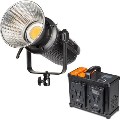 Walimex Pro Niova 500 Plus Daylight Lampe vidéo LED à intensité variable avec réflecteur I Lumière de studio avec technologie LED COB I 5600 K, IRC = 95 I Intensité lumineuse réglable de 10 à 100% Walimex Pro Niova 500 Plus Daylight Lampe vidéo LED à intensité variable avec réflecteur I Lumière de studio avec technologie LED COB I 5600 K, IRC = 95 I Intensité lumineuse réglable de 10 à 100%