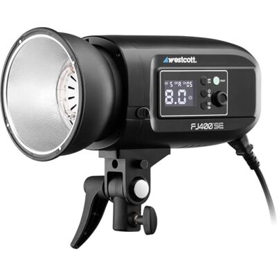 Westcott FJ400-SE 400W Studio Photographie Stroboscope Flash Monolight Alimenté par AC avec Prise en Charge de Déclencheur Sans Fil FJ, Montage Bowens, Temps de Recyclage Rapide, Couleur Westcott FJ400-SE 400W Studio Photographie Stroboscope Flash Monolight Alimenté par AC avec Prise en Charge de Déclencheur Sans Fil FJ, Montage Bowens, Temps de Recyclage Rapide, Couleur