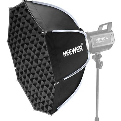 NEEWER Basics Softbox Parabolique,25,6" Monture Bowens, Diffuseurs/Grille/Sac Inclus, Compatible avec Aputure 150c, Compatible avec Godox SL60w FS300C FS230C FS150B HB80C CB200C Q6 Q300, NS63P NEEWER Basics Softbox Parabolique,25,6" Monture Bowens, Diffuseurs/Grille/Sac Inclus, Compatible avec Aputure 150c, Compatible avec Godox SL60w FS300C FS230C FS150B HB80C CB200C Q6 Q300, NS63P