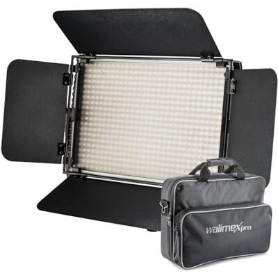 Walimex Pro Niova 600 Plus Lampe de surface LED bicolore à intensité variable, lampe de studio avec télécommande, lumière continue mobile avec sac de transport Walimex Pro Niova 600 Plus Lampe de surface LED bicolore à intensité variable, lampe de studio avec télécommande, lumière continue mobile avec sac de transport