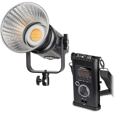 Walimex Pro Niova 120 Plus Lampe vidéo LED bicolore à intensité variable avec réflecteur I Lumière de studio avec technologie LED COB I 5600 K, IRC = 95 I Intensité lumineuse réglable de 10 à 100% Walimex Pro Niova 120 Plus Lampe vidéo LED bicolore à intensité variable avec réflecteur I Lumière de studio avec technologie LED COB I 5600 K, IRC = 95 I Intensité lumineuse réglable de 10 à 100%