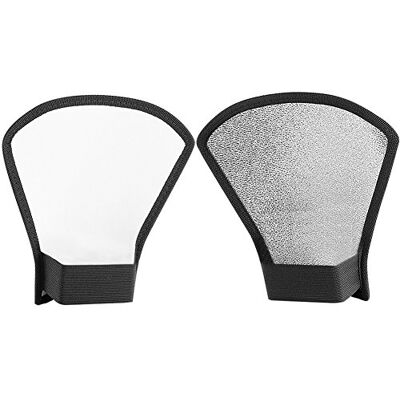 NEEWER ® Diffuseur Flash Argent/Blanc Réflecteur pour Flash Speedlite Nikon SB-600, SB-800, SB-900, Canon Speedlite 380EX 430EX 550EX 580EX Nabil Flash Sunpack Sony Pentax Olympus Yongnuo Godox NEEWER ® Diffuseur Flash Argent/Blanc Réflecteur pour Flash Speedlite Nikon SB-600, SB-800, SB-900, Canon Speedlite 380EX 430EX 550EX 580EX Nabil Flash Sunpack Sony Pentax Olympus Yongnuo Godox