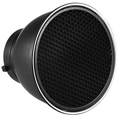 Andoer 7 Pouces Standard en Réflecteur Diffuseur Plat Lampe avec 60° Grille Nid d'abeille pour Fixation Bowens pour Flash Studio Strobe Speedlite (Réflecteur) Andoer 7 Pouces Standard en Réflecteur Diffuseur Plat Lampe avec 60° Grille Nid d'abeille pour Fixation Bowens pour Flash Studio Strobe Speedlite (Réflecteur)