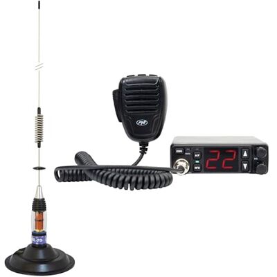 PNI Station radio CB Escort HP 5500 avec antenne CB ML70, 70 cm, avec base magnétique de 145 mm PNI Station radio CB Escort HP 5500 avec antenne CB ML70, 70 cm, avec base magnétique de 145 mm