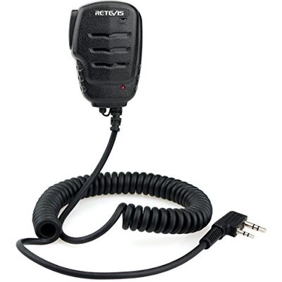 Retevis RS111 Talkie Walkie Haut-parleur Microphone 2 Broches Compatible avec Talkie Walkie RT24 RT27 RT22 RT3S RT5 RT5R RT28 Kenwood WOUXUN TYT (1 pcs) Retevis RS111 Talkie Walkie Haut-parleur Microphone 2 Broches Compatible avec Talkie Walkie RT24 RT27 RT22 RT3S RT5 RT5R RT28 Kenwood WOUXUN TYT (1 pcs)