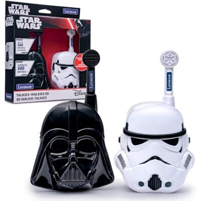 Lexibook , Star Wars, Talkies-walkies 3D Portée 500m, Noir Blanc, TW18SW1LXB Talkies-walkies double canal avec clip ceinture, antenne robuste et prise en main adaptée aux enfants. Lexibook , Star Wars, Talkies-walkies 3D Portée 500m, Noir Blanc, TW18SW1LXB Talkies-walkies double canal avec clip ceinture, antenne robuste et prise en main adaptée aux enfants.