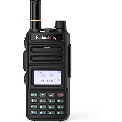 Radioddity GA-5E Talkie-walkie portatif 5 W avec grande portée 144-146/430-440 MHz Radio amateur rechargeable avec écran SYNC pour activités de plein air, camping, licence requise Radioddity GA-5E Talkie-walkie portatif 5 W avec grande portée 144-146/430-440 MHz Radio amateur rechargeable avec écran SYNC pour activités de plein air, camping, licence requise