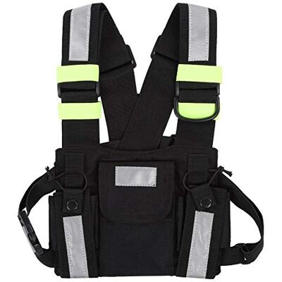 VBESTLIFE TYT Coffre radio universel Harnais tactique Sac de poitrine pour talkie-walkie Jaune réfléchissant Pour talkie-walkie bidirectionnel VBESTLIFE TYT Coffre radio universel Harnais tactique Sac de poitrine pour talkie-walkie Jaune réfléchissant Pour talkie-walkie bidirectionnel