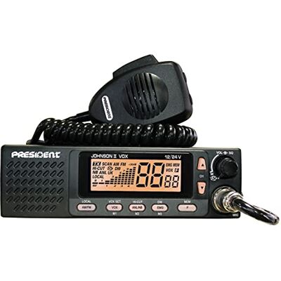 President Radio CB Johnson II asc 40 cannaux am/FM multinormes President Radio CB Johnson II asc 40 cannaux am/FM multinormes