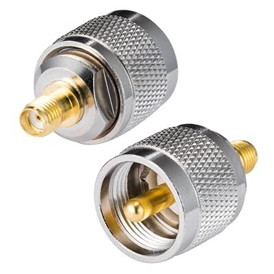 Vecys Radio Bidirectionnelle SMA Femelle à UHF Mâle Adaptateur Droit PL259 Adaptateur pour Jambon Radio UHF Walkie Talkie Prise de Courant 2 Pièces Vecys Radio Bidirectionnelle SMA Femelle à UHF Mâle Adaptateur Droit PL259 Adaptateur pour Jambon Radio UHF Walkie Talkie Prise de Courant 2 Pièces