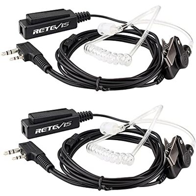 Retevis Écouteurs talkie-walkie 2 pôles avec microphone, tube acoustique caché, écouteurs radio, compatible avec la radio bidirectionnelle RT24 RT622 RT27 RT28 Baofeng BF-888S UV-5R Kenwood (2 pièces) Retevis Écouteurs talkie-walkie 2 pôles avec microphone, tube acoustique caché, écouteurs radio, compatible avec la radio bidirectionnelle RT24 RT622 RT27 RT28 Baofeng BF-888S UV-5R Kenwood (2 pièces)