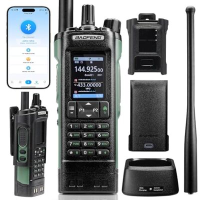 BAOFENG UV-32 10W Radio Amateur Bibande avec GPS, CHIRP et Application sans fil programmable, Récepteur AM/FM, 1000 canaux, 10 zones, Talkie-walkie longue portée BAOFENG UV-32 10W Radio Amateur Bibande avec GPS, CHIRP et Application sans fil programmable, Récepteur AM/FM, 1000 canaux, 10 zones, Talkie-walkie longue portée