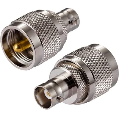 Vecys Adaptateur Radio CB SO239 UHF Femelle vers BNC Mâle pour Antenne Ham Radio Talkie-walkie Radio Portable Radio Bidirectionnelle PL259 Coax Wireless LAN Devices (2 pcs) Vecys Adaptateur Radio CB SO239 UHF Femelle vers BNC Mâle pour Antenne Ham Radio Talkie-walkie Radio Portable Radio Bidirectionnelle PL259 Coax Wireless LAN Devices (2 pcs)
