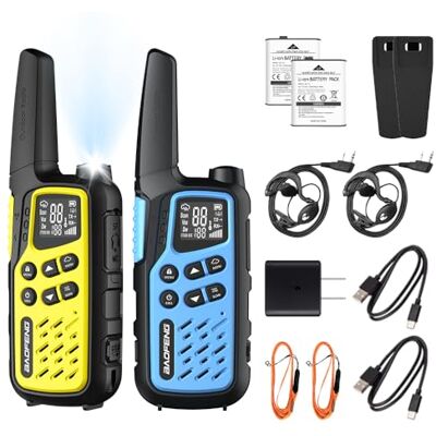 BAOFENG Talkie Walkies PMR446 sans Licence 16 Canaux CTCSS/DCS Dual Watch VOX Takie-Walkies Radio longue portée avec Batterie 1400mAh pour Adultes et Enfants T25 (2 pièces) BAOFENG Talkie Walkies PMR446 sans Licence 16 Canaux CTCSS/DCS Dual Watch VOX Takie-Walkies Radio longue portée avec Batterie 1400mAh pour Adultes et Enfants T25 (2 pièces)