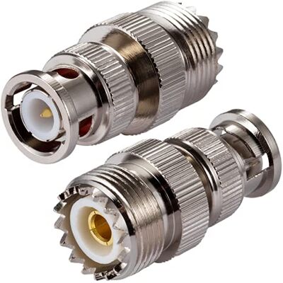 Vecys Adaptateur Radio CB PL259 UHF Mâle vers BNC Femelle pour Antenne Ham Radio Talkie-walkie Radio Portable Radio Bidirectionnelle So 239 Coax Wireless LAN Devices (2 pcs) Vecys Adaptateur Radio CB PL259 UHF Mâle vers BNC Femelle pour Antenne Ham Radio Talkie-walkie Radio Portable Radio Bidirectionnelle So 239 Coax Wireless LAN Devices (2 pcs)