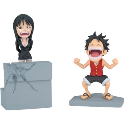 Banpresto Figurine d'action Monkey D. Luffy & Nico Robin One Piece, World Collectable Log Stories, 10 cm, BP28829P Multicolore, Figurine à Collectionner, idéale pour Les Fans d'Anime Banpresto Figurine d'action Monkey D. Luffy & Nico Robin One Piece, World Collectable Log Stories, 10 cm, BP28829P Multicolore, Figurine à Collectionner, idéale pour Les Fans d'Anime
