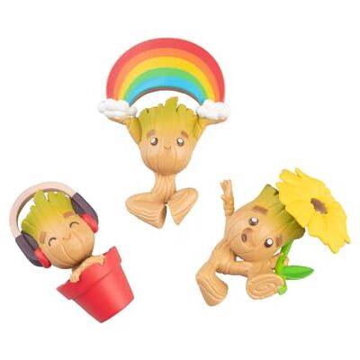 Grupo Erik Lot de 3 aimants de frigo Magnet Figurines 3D Marvel Groot, Cadeaux Originaux Accessoires de décoration de Cuisine Marvel pour Fans de Groot Grupo Erik Lot de 3 aimants de frigo Magnet Figurines 3D Marvel Groot, Cadeaux Originaux Accessoires de décoration de Cuisine Marvel pour Fans de Groot
