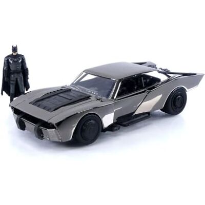 Jada TOYS Bat Batmobile Comic Con with Batman Figure Black 2022-1/24 Jada TOYS Bat Batmobile Comic Con with Batman Figure Black 2022-1/24