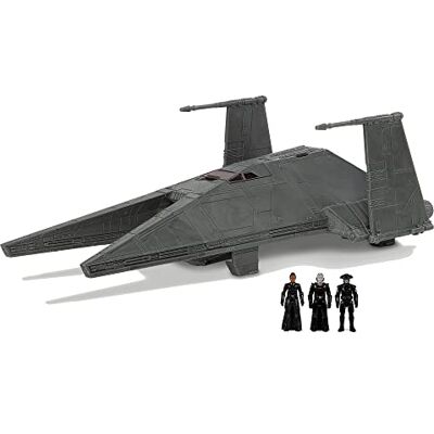 Jazwares Star Wars Micro Galaxy Squadron Inquisitor Transport Scythe – Véhicule de classe vaisseau spatial de 17,8 cm avec trois accessoires de micro figurines de 2,5 cm Jazwares Star Wars Micro Galaxy Squadron Inquisitor Transport Scythe – Véhicule de classe vaisseau spatial de 17,8 cm avec trois accessoires de micro figurines de 2,5 cm