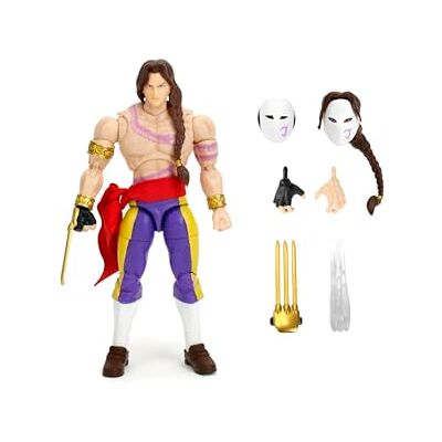 Jada Toys Street Fighter Figurine Vega (15 cm) – Figurine articulée de collection et d'action de Street Fighter 2 The Final Challengers, avec tête, mains et accessoires alternatifs, à partir de 13 ans Jada Toys Street Fighter Figurine Vega (15 cm) – Figurine articulée de collection et d'action de Street Fighter 2 The Final Challengers, avec tête, mains et accessoires alternatifs, à partir de 13 ans