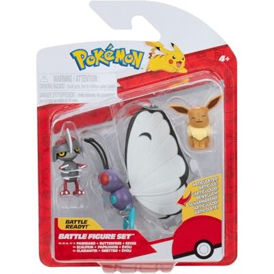 Pokémon PKW3737 – Figurine de bataille – Evoli, Gladiantri, Smettbo, figurines officielles Pokémon PKW3737 – Figurine de bataille – Evoli, Gladiantri, Smettbo, figurines officielles