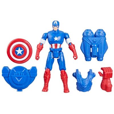 Marvel Epic Hero Series Battle Gear Figurine d'action Captain America, 10,2 cm, jouets super-héros Avengers pour enfants à partir de 4 ans Marvel Epic Hero Series Battle Gear Figurine d'action Captain America, 10,2 cm, jouets super-héros Avengers pour enfants à partir de 4 ans