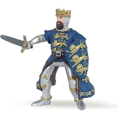 Papo - Roi Richard Bleu Le Monde Medieval Figurine, 39329 Papo - Roi Richard Bleu Le Monde Medieval Figurine, 39329