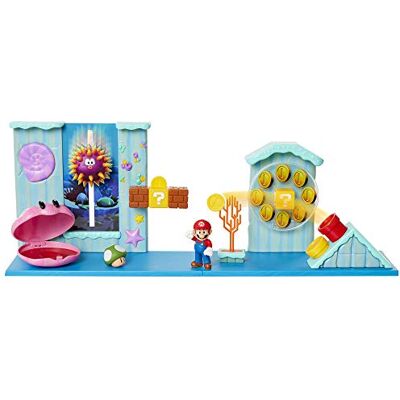 Nintendo World of Kit de jeu sous-marin avec figurine Mario de 6 cm et 5 pièces d'environnement interactifs Nintendo World of Kit de jeu sous-marin avec figurine Mario de 6 cm et 5 pièces d'environnement interactifs