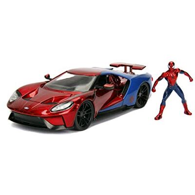 Jada TOYS FORD GT 2017 Hollywood Rides Spiderman 1/24 Jada TOYS FORD GT 2017 Hollywood Rides Spiderman 1/24