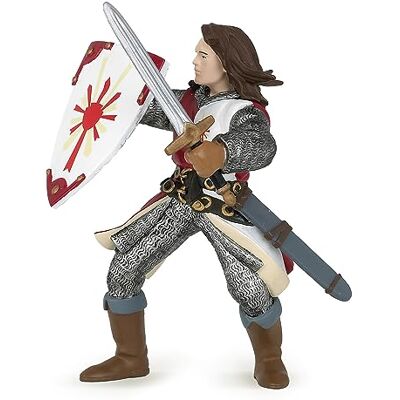 Papo - Lancelot Rouge Le Monde Medieval Figurine, Cartoon, 39282, Multicolore Papo - Lancelot Rouge Le Monde Medieval Figurine, Cartoon, 39282, Multicolore