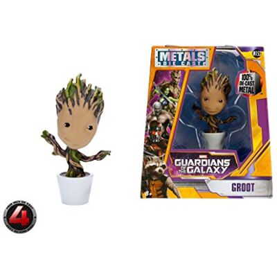 Jazwares Heroes METALFIGS-MARVEL-GUARDIANS OF THE GALAXY-Figurine 4"-POTTED GROOT, 97912 Jazwares Heroes METALFIGS-MARVEL-GUARDIANS OF THE GALAXY-Figurine 4"-POTTED GROOT, 97912