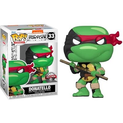 Funko TMNT Pop Comics Donatello PX Figurine en vinyle avec poursuite en noir et blanc Funko TMNT Pop Comics Donatello PX Figurine en vinyle avec poursuite en noir et blanc