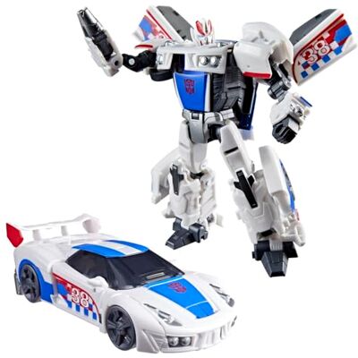 Transformers Age of the Primes, figurine convertible Smokescreen classe Deluxe de 13 cm, robots jouets, dès 8 ans Transformers Age of the Primes, figurine convertible Smokescreen classe Deluxe de 13 cm, robots jouets, dès 8 ans