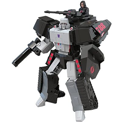 Transformers Generations, Collaborative : fusion G.I. Joe, figurine Megatron H.I.S.S. Tank et Baroness, à partir de 8 ans Transformers Generations, Collaborative : fusion G.I. Joe, figurine Megatron H.I.S.S. Tank et Baroness, à partir de 8 ans