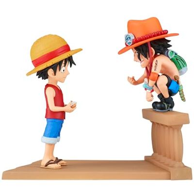 Banpresto Figurine d'action Monkey D. Luffy & Portgas D. Ace One Piece World Collectable Log Stories 8 cm Multicolore BP89475P Banpresto Figurine d'action Monkey D. Luffy & Portgas D. Ace One Piece World Collectable Log Stories 8 cm Multicolore BP89475P