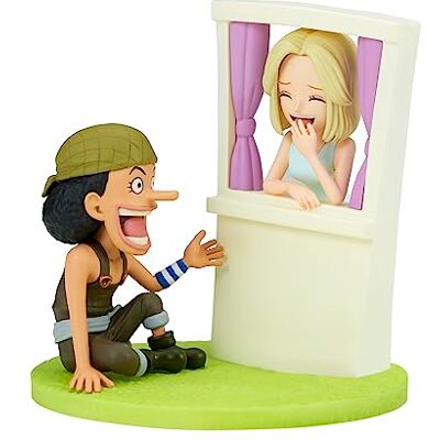 Banpresto BP88702P Figurine d'action Usopp&Kaya One Piece World Collectable, Log Stories, 7 cm, Multicolore Banpresto BP88702P Figurine d'action Usopp&Kaya One Piece World Collectable, Log Stories, 7 cm, Multicolore