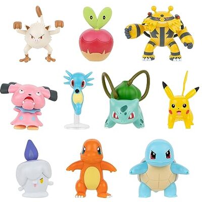 Pokémon PKW3301 Lot de 10 figurines de combat Nine 2 One 11,4 cm Pokémon PKW3301 Lot de 10 figurines de combat Nine 2 One 11,4 cm